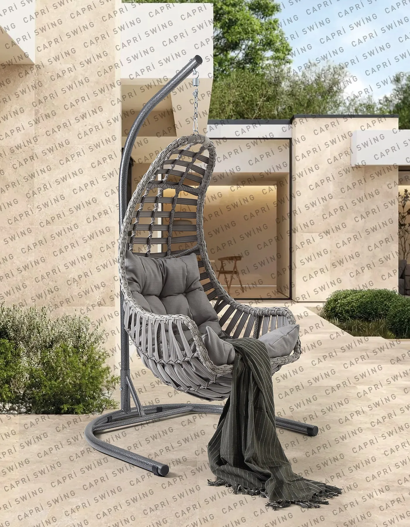 Datça Rattan Bahçe Balkon Salıncağı