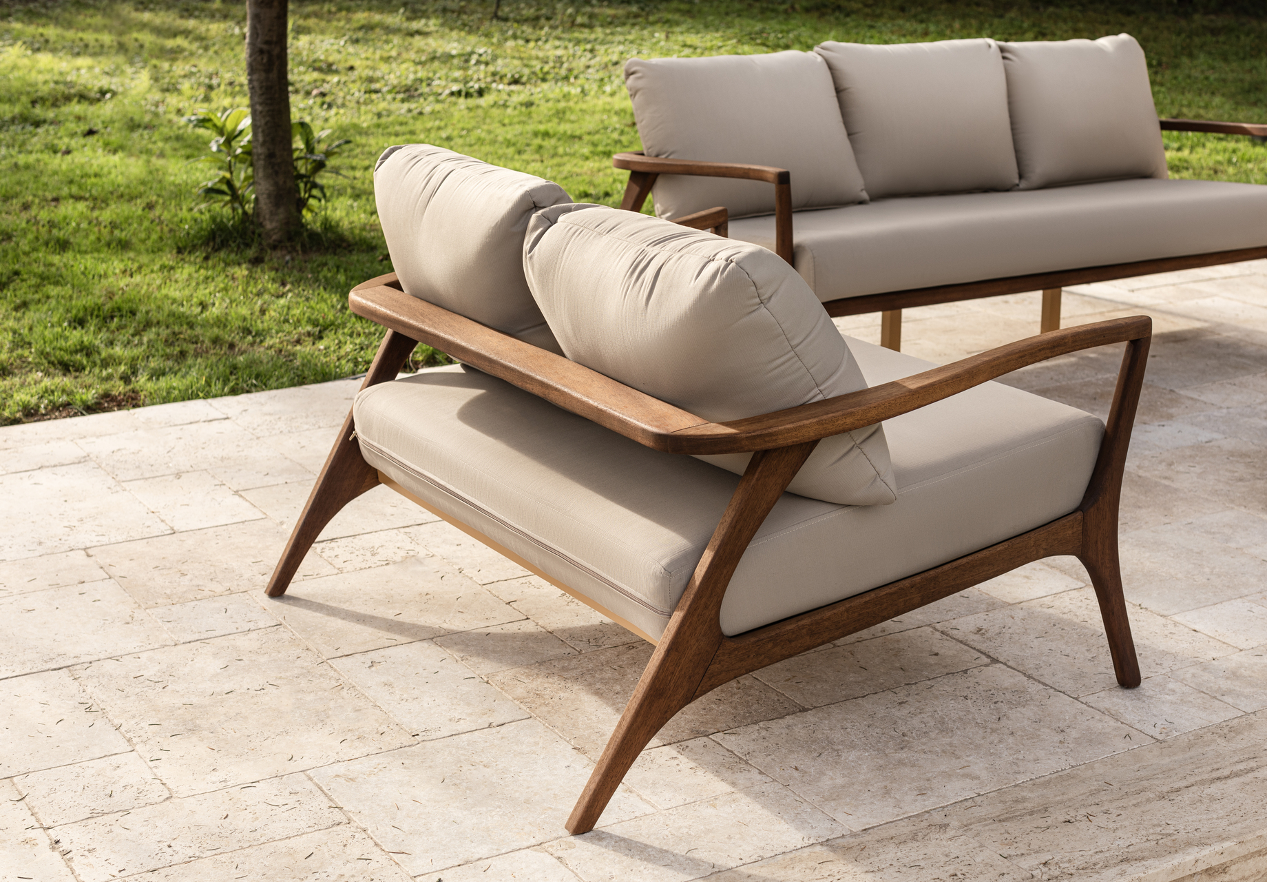 Rome Ahşap Bahçe Takımı - Görsel 4